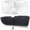 ARRYEDCN Parasol Paraguas Coche, para FIAT 500/500C/500E/Abarth 500 2007-2022 2023 2024 con Anti UV Rayos Parasol para Parabrisas de Coche Parasol Delantero del Coche Aislamiento Térmico