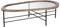 Home ESPRIT Table Basse Marron Noir Verre Bois de Sapin 120 x 69 x 33 cm