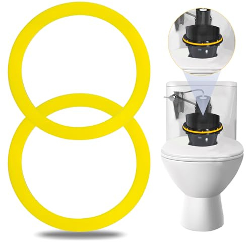 4Pcs Canister Flush Valve Seal for Kohler, Toilet Tank Parts GP1059291 Flush Valve Seal, Silicone Gasket Replacement Parts Toilet Seal Ring