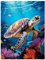Daisen Art Diamond Painting Schildkröte - Diamant Painting Bilder, Diamond Painting Erwachsene Tiere für Geschenk und Zuhause Wanddekoration 30x40cm