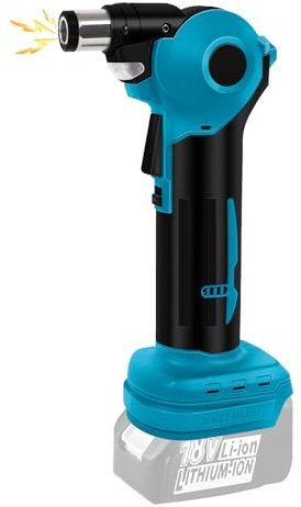 Martillo automático inalámbrico compatible con batería Makita de 18 V, martillo de clavos eléctrico con cabezal ajustable de 3 posiciones y pinza magnética (sin batería)