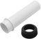 Empyreal Toilet Flush Pipe Connector with Sealing Sleeve for Wall-Hung Toilets, 1.77 Inch (45mm) Diameter, 7.24 Inch Length, Compatible with Geberit 152.434.06.1 – WC Replacement and Repair Part