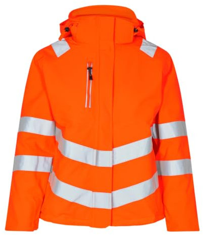 Engel SAFETY Warnschutz Damen leichte warme WINTERJACKE Fluoorange Gr. XS