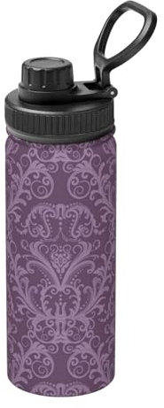 YFSGDLBN Borraccia termica con stampa viola, 510,3 g