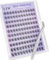 LZM Selbstklebende Clusterwimpern 10-13mm C Curl – Vorgeklebtes Wimpernverlängerungs-Set inkl. Pinzette, Ohne Kleber Natürliche Volumenwimpern(ZN008)