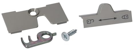 easyPART Kompatibel/Ersatz für DOMETIC 241275730 Türverriegelung Verriegelung Türverschluss Verschluss Kunststoff Metall grau silber Absorberkühlschrank Kühlschrank eingesetzt in RM7401L RM7400 RM7360