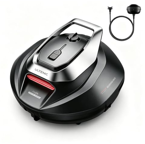 Ultenic Pooleco 10 Poolroboter, Poolroboter Akku mit Dual Motoren, 90Min Laufzeit, 80㎡ Reinigungsbereich, Automatisches Parken, Geeignet für Verschiedene Schwimmbecken
