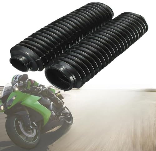 Ghette per forcella anteriore moto, in gomma, 245 x 58 x 39 mm, adatte per modelli CQR con sistema di ventilazione