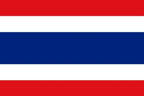 Qualitäts Fahne Thailand Flagge 90 x 150 cm mit verstärktem Hissband