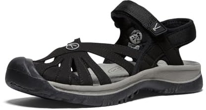 KEEN Damen roze sandaal Sandalen, Black Neutral Gray, 35 EU