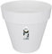 elho Loft Urban Rund 60 - Blumentopf für Außen - Ø 58.0 x H 54.0 cm - Weiß/Weiss
