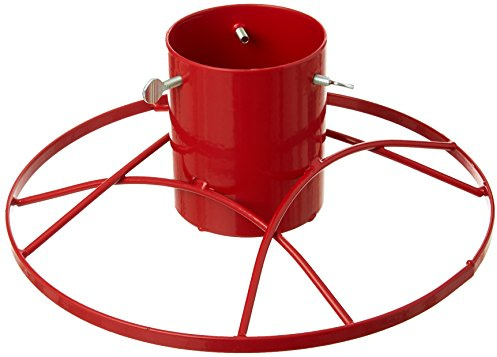 Bosmere G480 Moderne Christbaumständer 4 Zoll, rot glitzern
