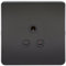 Knightsbridge SFAV5AMB Screwless 5A Unswitched Socket-Matt Black Insert