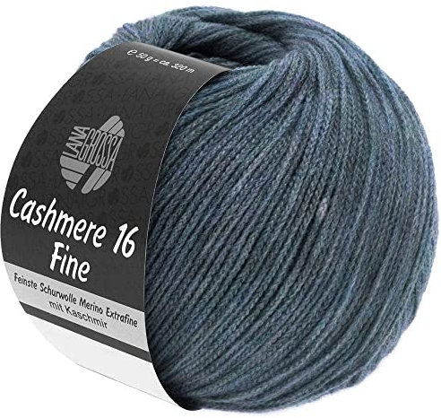 LANA GROSSA Cashmere 16 Fine | Aus Kaschmir- und Merinowolle | Handstrickgarn aus 80% Schurwolle (Merino extrafine), 10% Kaschmir & Polyamid | 50g Wolle zum Stricken & Häkeln | 320m Garn FB 5