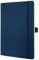 Sigel CO327 Notizbuch A5 liniert blau, Softcover, 194 nummerierte Seiten, nachhaltiges Papier, mit Inhaltsverzeichnis, Stiftschlaufe, Falttasche, Gummibandverschluss, Conceptum