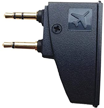 QC15 Airplane Headphone Adapter Compatible with Bose 700 QuietComfort 2 QC3 QC45 QC35 QC35ii QC15 QC25 QC20 NC700 SoundLink SoundLinkII AE2 AE2i AE2W and More Headphones, Golden Plated 3.5mm Jack