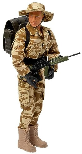 WORLD PEACEKEEPERS from Peterkin | 12 S.A.S. Action Figure & Accessories | 1:6 Scale | Action Figures & Accessories | Ages 3+, Camouflage, Camo