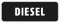 Gobrecht & Ulrich 4 Stück - „Diesel“-Aufkleber für Tankdeckel/Tankklappe - 6,6 x 2,2 cm