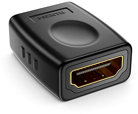 deleyCON 1 Stück HDMI Kupplung (HDMI Buchse auf HDMI Buchse) HDMI Verlängerung Verbinder FullHD 4K HDR ARC für TV Monitor Beamer PC Laptop Notebook PS4 PS5 Xbox