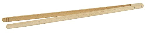 Hêtre Pince à barbecue professionnelle Longueur 60 cm Largeur 2,8 cm