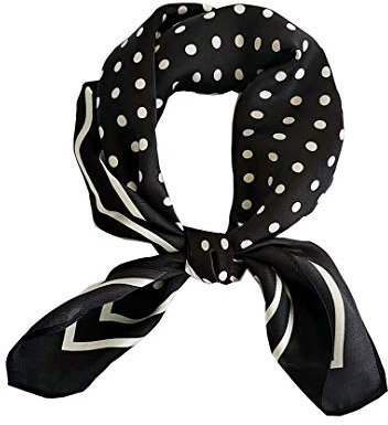 Schal aus 100 % Maulbeerseide, leicht, quadratisch, Satin, kleiner Seidenhaarschal zum Schlafen, 53,3 x 53,3 cm, Small