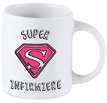 Tip Top Tshirt Mug céramique Super Infirmiere 350ml