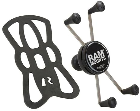 Ram Mounts Motorrad-Navigationsgeräthalterung X-Grip® Universalhalter für Smartphones groß RAM-HOL-UN10BU, Unisex, Multipurpose, Ganzjährig, schwarz