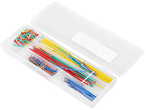 Aramox Breadboard Jumper, 140 Stück 14 Längen Breadboard Jumper Wire Kit Verschiedene Jumper Drähte, mit Aufbewahrungsbox