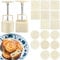 AIKEFOO Chinese Traditional Mid-Autumn Festival Mooncake Mold Set 18-Piece Set 100g/125g 16 Different Round and Square Flower Patterns are Used for Homemade Cake and Biscuit Stamp Press.