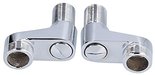 OKAT Duscharmatur-Adapter, verstellbare Duscharmatur-Schaukel für Zuhause für Badezimmer mit Keramikventil, Messing, Edelstahl 304, Silber, Chrom Finish