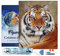 Figured'Art Diamond Painting Erwachsene 40x50cm Mit Rahmen Ganze Leinwand gespannt Tigerauge 5D Bilder Eckige Steine - DIY Set Basteln