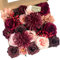 Künstliche Rosen, Burgunderrot, Seide, Dahlien, Großpackung für DIY Hochzeit Blumensträuße, Brautdusche, Dekorationen, künstliche Blumenarrangements, Kunstblumen, rote Mauve Box, 23 Stück