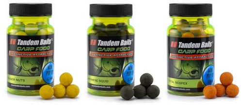 Tandem Baits Karpfen Futter Angelfutter Pop Ups Boilies Zig Rig Chod Rig Hakenköder Carp Food Perfection Mini Pop-Up 3-er Set 12 mm 30 g Flavour Mix 3