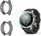 MWOOT Compatible con Garmin Fenix 7 Protectores Cristal Templado 4 Unidades y Funda Silicona 2 Unidades, 9H Dureza Resistente a Arañazo Protector Pantalla Vidrio Templado Proteccion Smartwatch