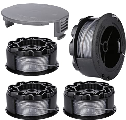 Moritale Fadenspulen für BOSCH UniversalGrassCut 18 18-26 18-260 F016800570 mit Abdeckung (4 Stücke)