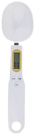 500/0.1 LCD Cuillère à Mesurer Numérique Pesant Lourd Gramme Cuillère Echelle Echelle Electronique de Pesage Cuillère Mini Cuillère Outil de Mesure Pour Cuisine Animal de Compagnie (Blanc)
