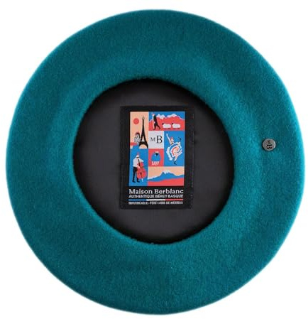 Maison Berblanc - Französische Barett, Baskenmütze wasserabweisend L'élégant - Turquoise