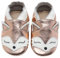 IceUnicorn Chausson Bebe Chausson Cuir Souple Bebe Garçon Fille Premiers Pas Chaussons Bébé(Fox Rose, 18-24 mois)