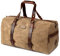 DRAKENSBERG Weekender 'Cody' - Wasserabweisende Reisetasche aus gewachstem Canvas und Leder, 50L - Khaki-Sand, DR00600