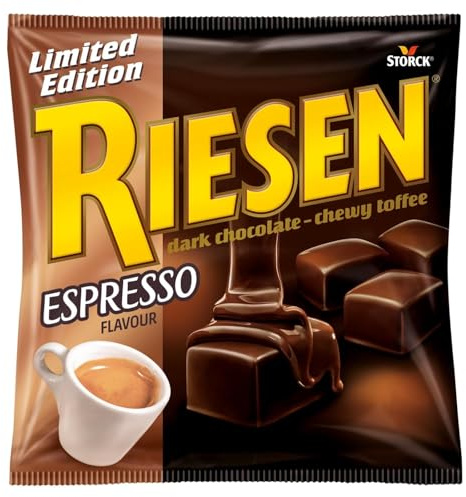 RIESEN, Schokokaramell Kaubonbons mit Espresso-Geschmack - 1 x 231 g