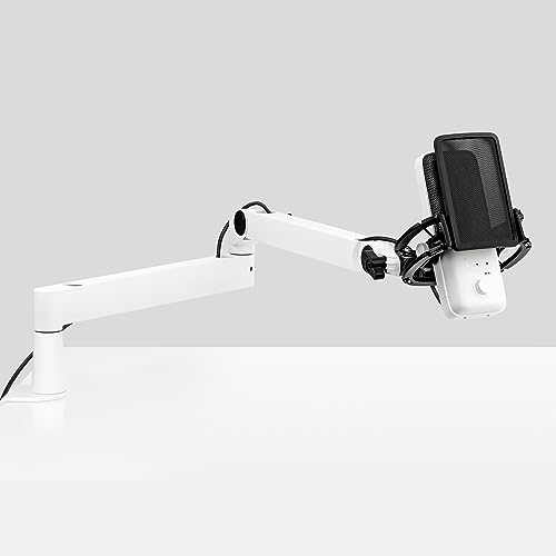 Elgato Pro Audio Set (White) - Erstklassiges USB-Kondensatormikro mit Shock Mount, Pop Filter und Low Profile Mic Arm, für Streaming, Podcasts, Gaming und Homeoffice, gratis Mixing-Software, Mac/PC