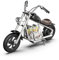 HYPERGOGO Elektro Motorrad Kinder, Challenger 12 PRO 24V 160W Motorrad mit 3 einstellbaren Geschwindigkeiten, buntem Umgebungslicht, Musik, App, Upgrade-Rahmen, Kindermotorrad für 6-12 Jahre (Schwarz)