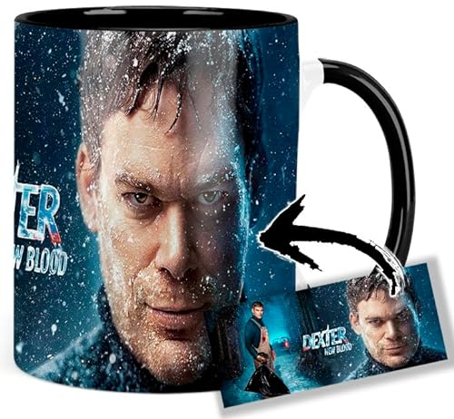 Dexter New Blood Michael C Hall Tasse Innen & Henkel Schwarz Keramikbecher Mug