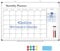 DOLLAR BOSS Whiteboard Calendar 40 x 60cm Monthly Planner, Magnetic Wall Whiteboard, Dry Erase Calendar, Wipe Board for Planning Kitchen, School, Home, Office Memo