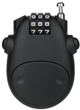 KOMUNJ Compact Cable Lock Combination Lock with Wire Rope Lock with 3 Digit Combination Code for Bicycles, Motorcycles, Luggage etc