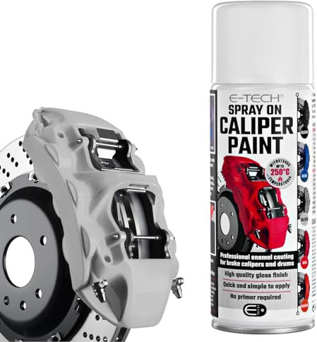 E-TECH Spray-On Brake Caliper Paint - Heat rated to 250°C (silver)