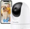 Cinnado 5MP Babyphone mit Kamera - 5G/2,4GHz Überwachungskameras Innen, WLAN Kamera Indoor, 360 Grad Hundekamera mit Bewegungsverfolgung, kompatibel mit Alexa