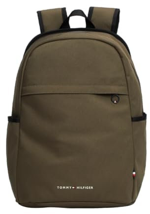 Tommy Hilfiger Element Backpack with Laptop Sleeve Zaino, Army Green, Taglia Unica Uomo