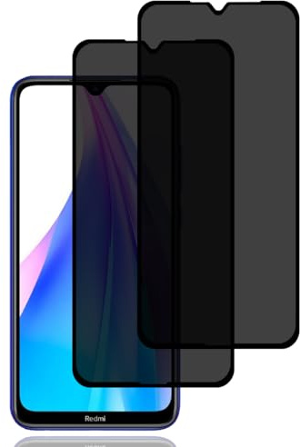 Protector Pantalla de Privacidad para Xiaomi Redmi Note 8T [2 Piezas] | Cristal Vidrio Templado Antiespia,Dureza 9H,Anti-Rasguño,Sin Burbujas,Anti-Espía Protector Pantalla para Xiaomi Redmi Note 8T
