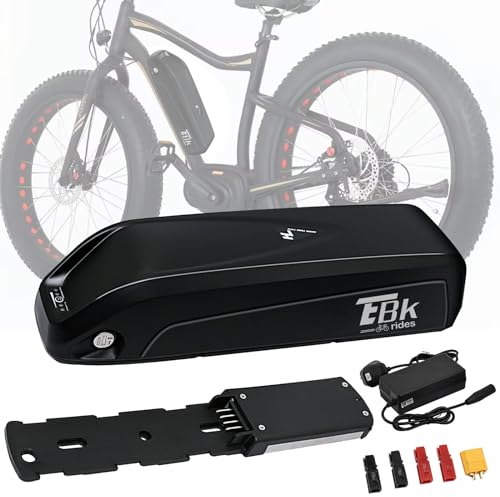 Ebkrides Ebike Battery 36V 13AH Electric Mountain Bike Lithium Battery with 2A Fast Charger, 4 Pin Base Plate for 36V Controller 50W-750W Motor (36V 13AH (0-750W) 4 Pin No USB)